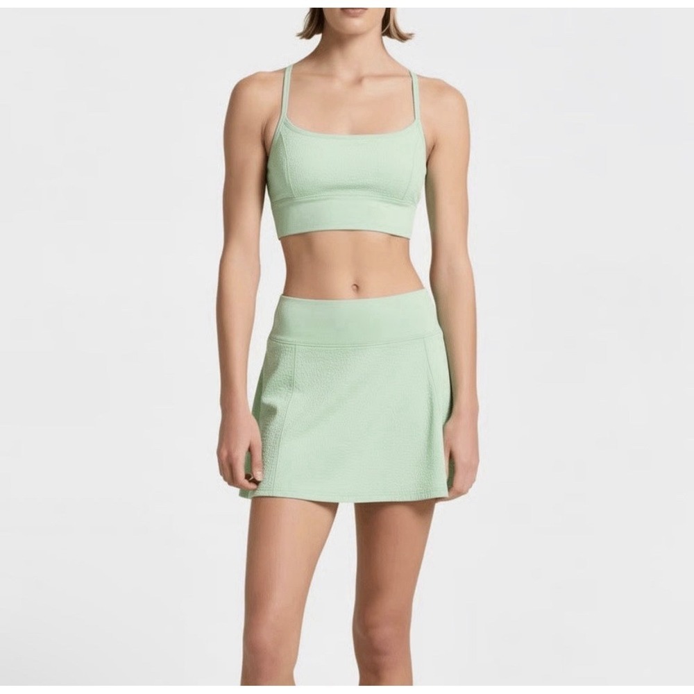 Gigi C Heidi Snakeskin Skirt Skort Green Size Medium NWT‎